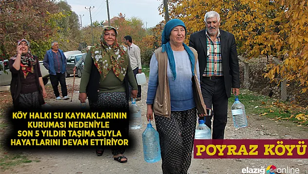 Bir köy taşıma su ile hayatını sürdürüyor