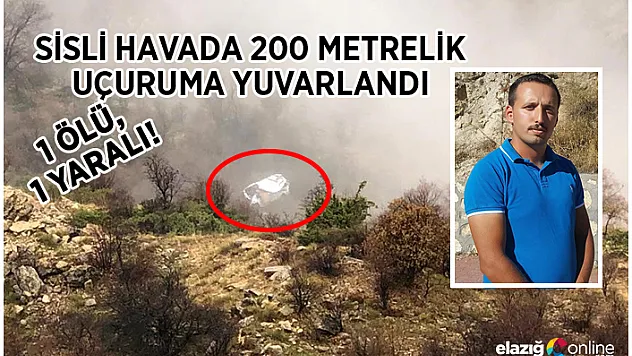 Çemişgezek'te Minibüs Uçuruma Yuvarlandı!