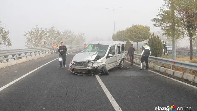 Elazığ'da etkili olan sis, kazayı beraberinde getirdi