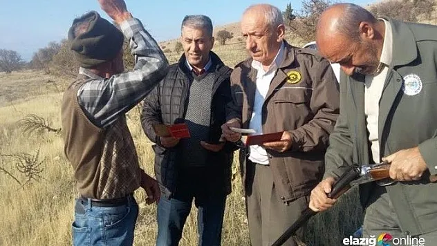 Elazığ'da kaçak 19 avcı hakkında işlem yapıldı