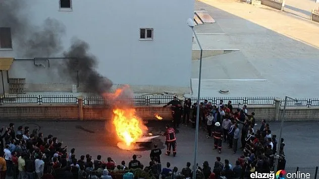 Elazığ'da KYK Yurdunda Yangın Tatbikatı!