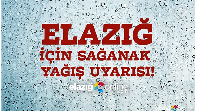 Meteorolojiden Uyarı!