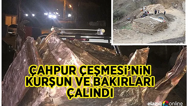 118 yıllık çeşmenin kurşun ve bakırları çalındı