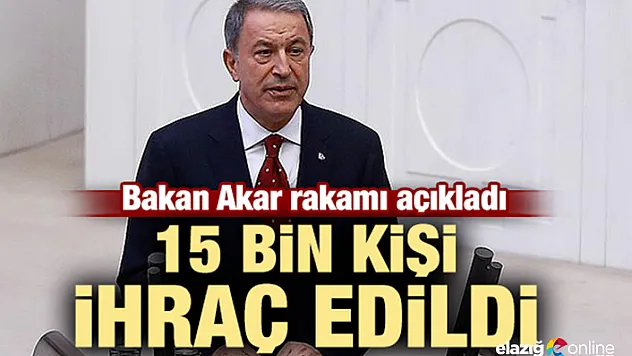 Akar rakamı açıkladı: 15 bin kişi ihraç edildi