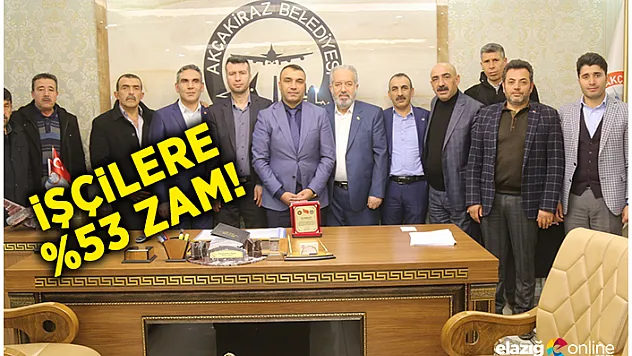 Akçakiraz'da işçilere yüzde 53 oranında zam