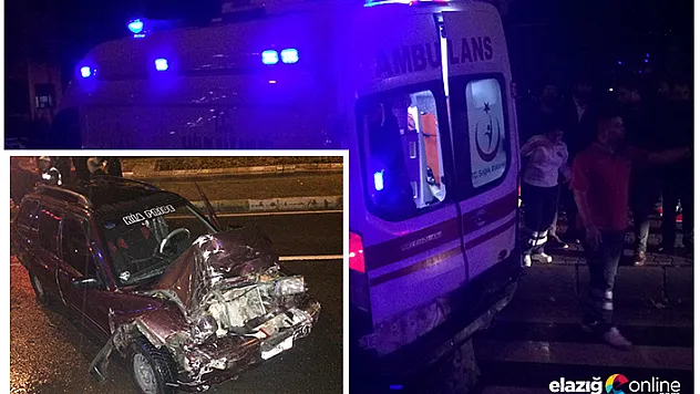 Elazığ'da ambulans ile otomobil çarpıştı!