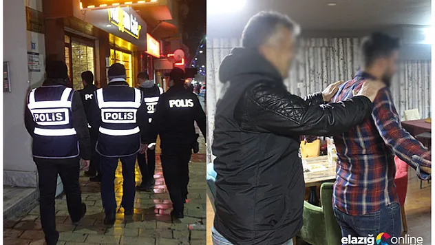 Elazığ'da asayiş uygulaması, aranan 1 şüpheli yakalandı