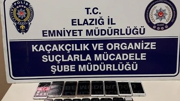 Elazığ'da 17 adet kaçak telefon ele geçirildi