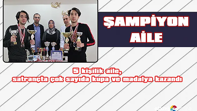 Tam bir örnek aile, anne baba hakem, çocuklar şampiyon