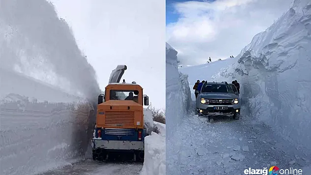 Elazığ'da kar nedeniyle 227 köy yolu ulaşıma kapalı