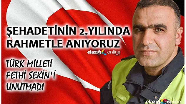 Fethi Sekin şehadetinin 2. yılında anılıyor