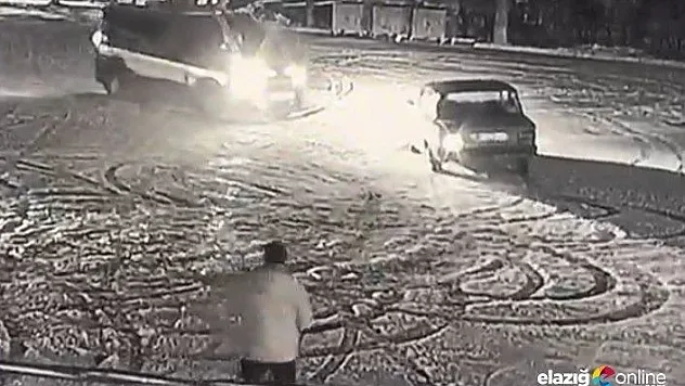 Harput'ta karda drifte 15 bin TL ceza