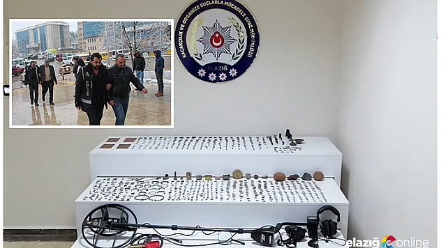 Elazığ'da 789 parça tarihi eser ele geçirildi!