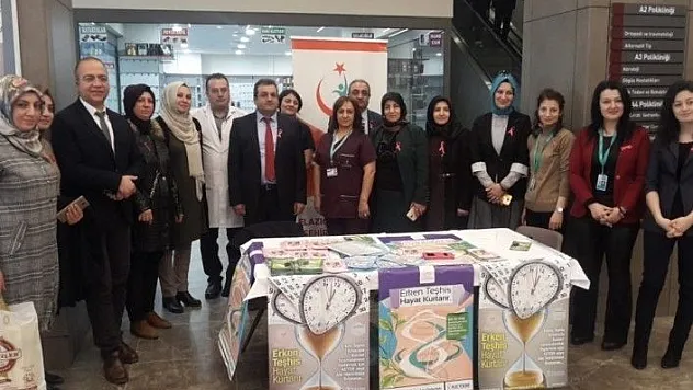 Fethi Sekin Şehir Hastanesi'nde kanser farkındalığı etkinliği
