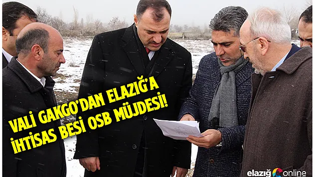 Vali Kaldırım: 'İhtisas Besi OSB Elazığ'ımıza hayırlı olsun'