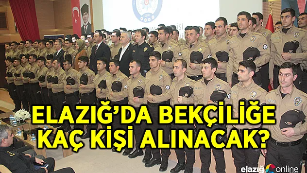 8 bin çarşı ve mahalle bekçisi alınacak