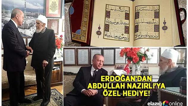 Cumhurbaşkanı Erdoğan, 105 yaşındaki Hafız Abdullah Nazırlı'yı ziyaret etti!