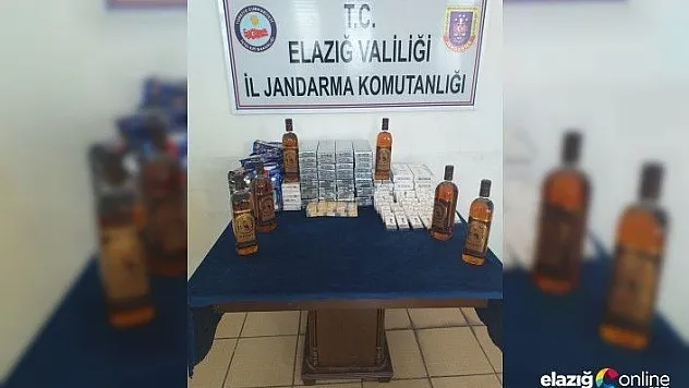 Elazığ'da kaçak içki ve sigara ele geçirildi