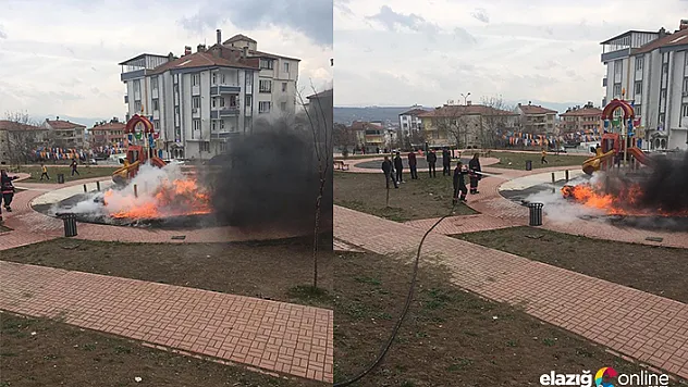 Ulukent'te park yangını!