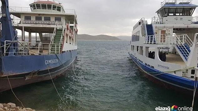 Elazığ-Çemişgezek arası feribot seferi arttırıldı