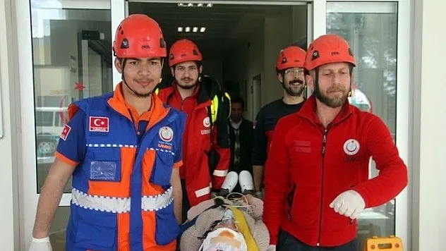 Elazığ'da deprem ve yangın tatbikatı