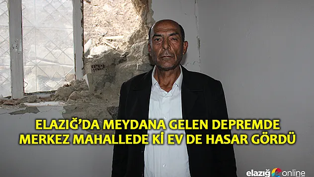 Evine önce istinat duvarı, sonra deprem zarar verdi