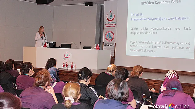 Fethi Sekin Şehir Hastanesinde HPV semineri