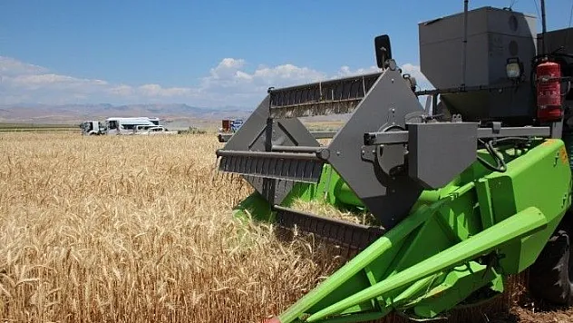 Elazığ'da deneme amaçlı ekilen arpa ve buğdayın hasadı yapıldı