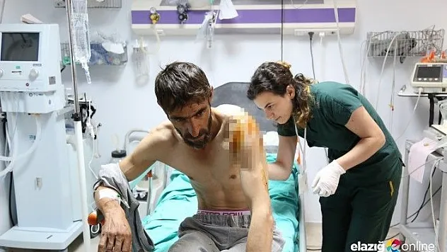 Ayı saldırısında yaralandı, helikopterle hastaneye kaldırıldı