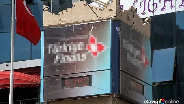 Elazığ'da termometreler 47 dereceyi gösterdi
