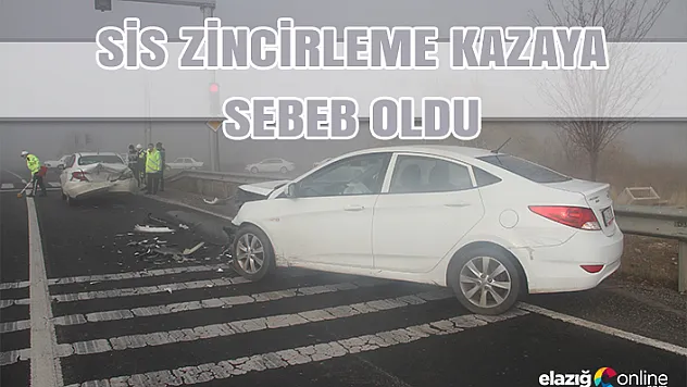 Yoğun sis kazayı da beraberinde getirdi