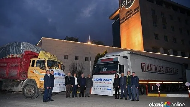 Antalya iş dünyası Elazığ için seferber oldu