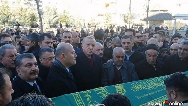 Cumhurbaşkanı Erdoğan Elazığ'da Cenaze Törenine Katıldı