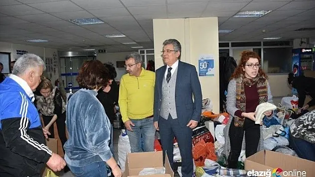 Edremit Belediyesi'nin yardım kampanyasına büyük destek