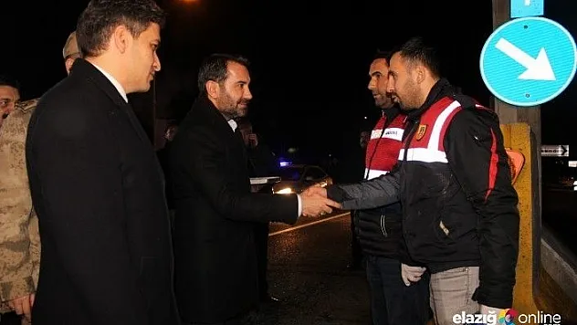 Elazığ protokolü yeni yıla güvenlik güçleriyle girdi