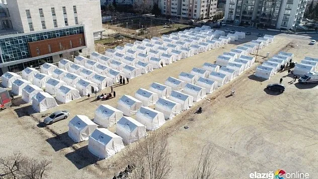 Elazığ'da yeni bir çadır kent daha kuruldu
