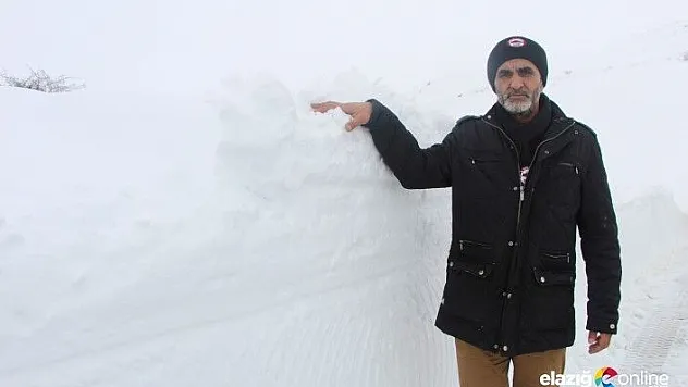 Merkezinde kar yok, ilçesinde kar kalınlığı 1 metreyi geçti