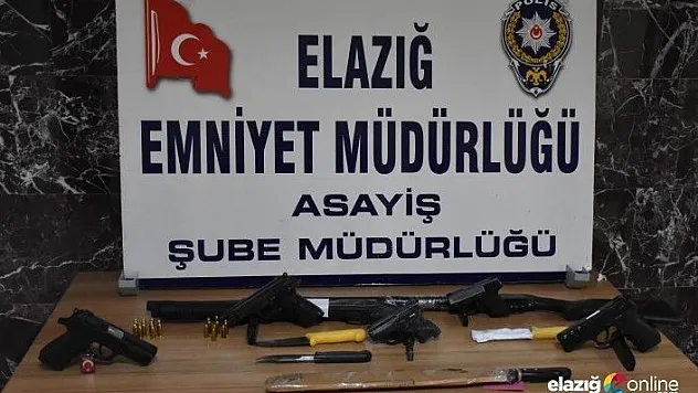 Polisin şok uygulamasında, 7 silah ele geçirildi
