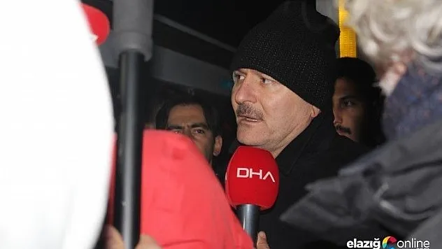 Süleyman Soylu 'Az önce geldiğimiz noktadan bir ses duyuldu 2 vatandaşımızı canlı çıkardılar'