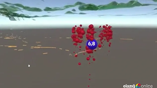 AFAD'dan Elazığ depreminin 3 boyutlu görüntüsü