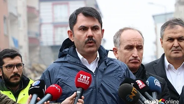 Bakan Kurum: &quotElazığ genelinde 4 bin 600 binamız yıkılacak&quot
