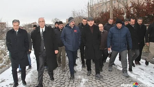Bakanlar tarihi Harput Mahallesi'nde incelemede bulundu