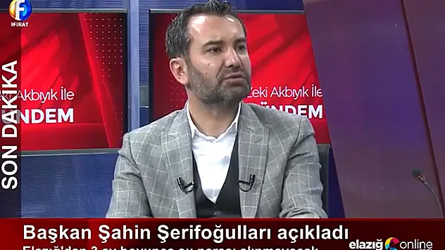 Başkan Şerifoğulları canlı yayında müjdeyi verdi