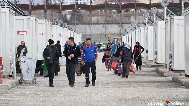 Deprem bölgesinde konteyner kente yerleşim başladı
