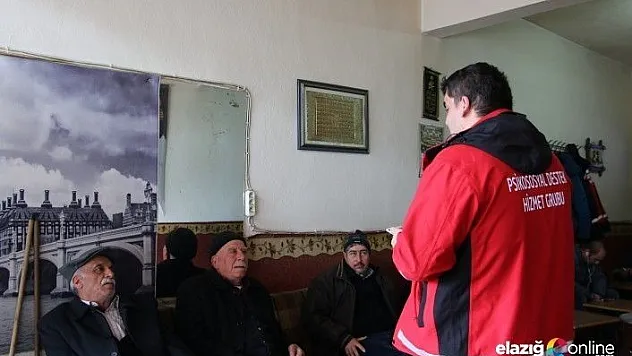 Elazığ'da depremin merkezindeki ailelere &quotPsikososyal Destek&quot