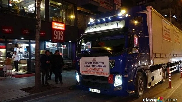Isparta'dan depremzedelere 5.5 kilometrelik halı desteği