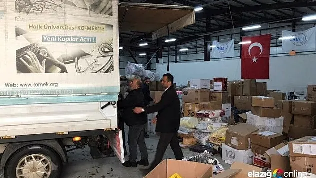 KO-MEK Vefası Elazığ'a sıcak sevgisini gönderdi