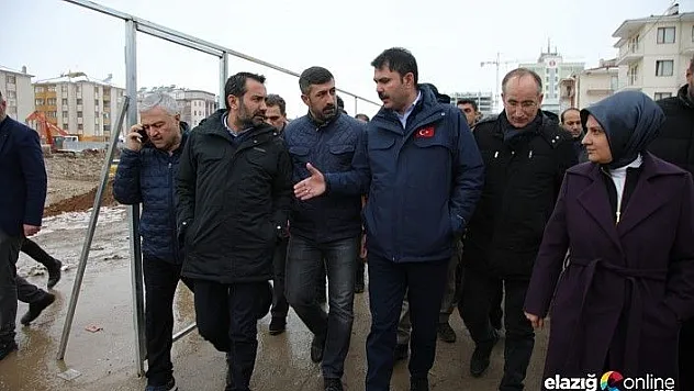 Kurum: 'Bir yıl içerisinde projelerimizi tamamlayıp Elazığ'ımızı sıkıntıdan kurtaracağız'