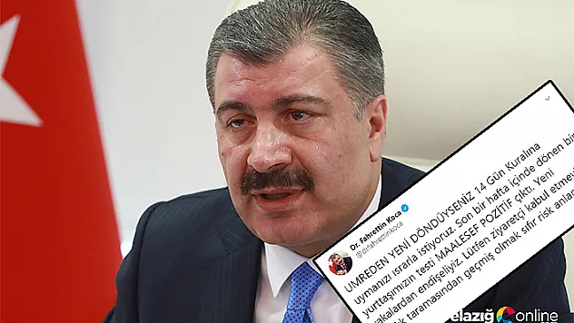 Bakan Koca Açıkladı &quotTürkiye'de vaka sayısı arttı&quot