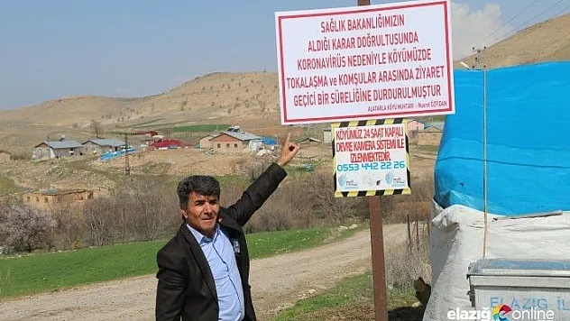 Bu köyde tokalaşma ve komşu ziyareti durduruldu